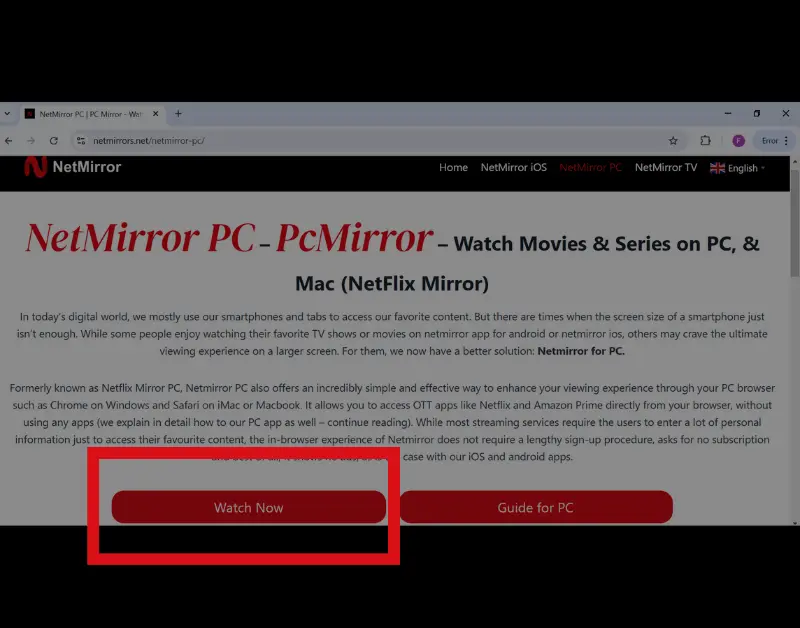 Download-netmirrorpc